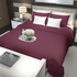 Bed N Home Flat Bed Sheet Set - 3 Pieces - Maroon