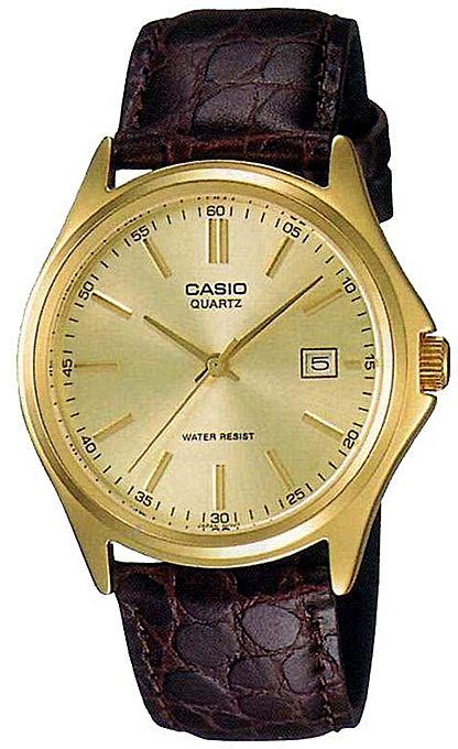 Casio MTP-1094Q-9AD Leather Watch - Dark Brown