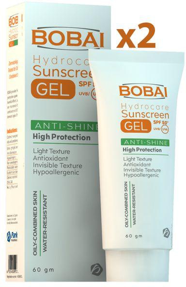 Bobai Sunscreen Hydro Gel Anti Shine SPF 50+ - 60gm + 1 Free