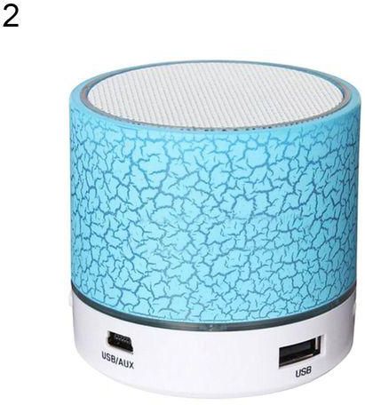 Bluelans LED Mini Portable Wireless Bluetooth Speaker Outdoor USB Music Sound Play-Blue
