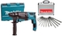 Makita Rotary Corded Hammer Drill, HR2630 + Drill Bit Set (800 W, 13 Pc.)