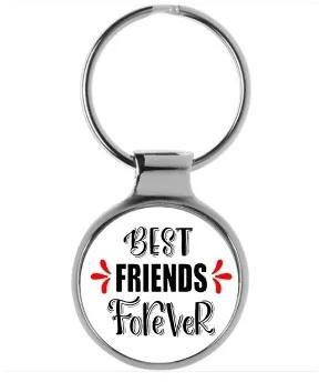 Best Friends Forever Custom Branded Keyring / Keyholders