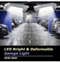8000 Lumens LED Bright and Deformable Garage Light Warm White