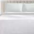 Superior 100 Cotton Basketweave 3-Piece Bedspread with Pillow Shams, White, Queen