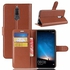 Generic PU Leather Wallet Card Slot Case Cover For Huawei G10 / Maimang 6 / Mate 10 Lite (Brown)