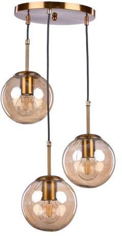 Cilcular gold modern ceiling lamp with opal glass 3G11G