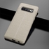 Litchi Texture TPU Shockproof Case For Galaxy S10 (Gray)