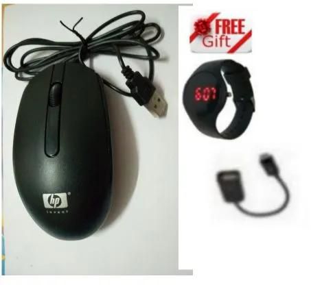 HP Wired Optical Mouse + FREE QUALITY GIFTS WIRED