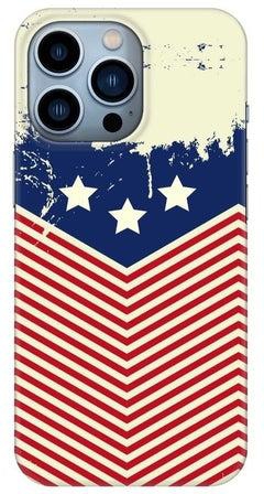 Slim Snap Classic Series Customized Mobile Cover for Apple iPhone 13 Pro Stars And Stripes