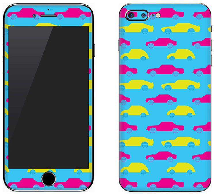 Vinyl Skin Decal For Apple iPhone 8 Plus Moving Cars