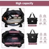 Large Capacity Folding Travel Bag, Travel Lightweight Waterproof Carry on Luggage Bag with Fixed Strap, Dry and Wet Separation Foldable Travel Duffel Bag for Weekender Overnight Sports Gym Bag