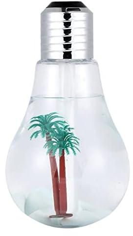 Multifunctional Indoor oxygen humidifying ultrasonic cool mist bulb led humidifier silver4056_ with two years guarantee of satisfaction and quality