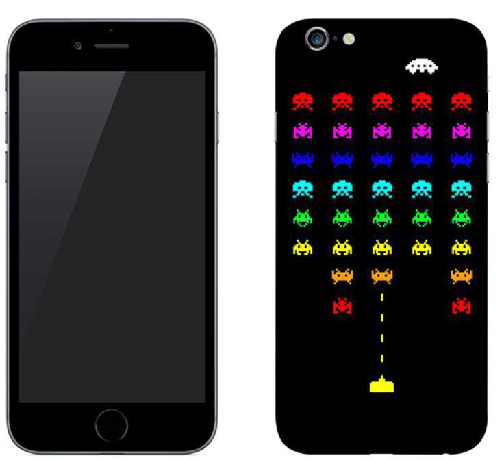 Vinyl Skin Decal For Apple iPhone 6 Plus Space Invader
