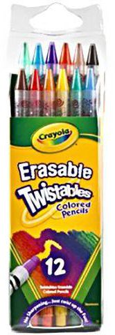 Crayola CY68-7508-12 Erasable Twistable Pencils