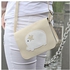 Siketu Women Cute Zero Purse Bag Leather Handbag Shoulder Crossbody Messenger Phone Bag- Beige