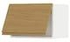 METOD Wall cabinet horizontal, white/Sinarp brown, 60x40 cm - IKEA