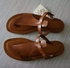 Ladies Brown Leather Slippers