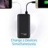 Power Bank, 10000mAh High Capacity Portable Battery with Lightning and Micro USB Input, 3.0A Dual USB Output for Smartphone and Tablets, Promate Zenith-10-Black