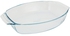 Pyrex 3 Piece Glass Oval Roasters, Clear - PYR-912S804/6142-0