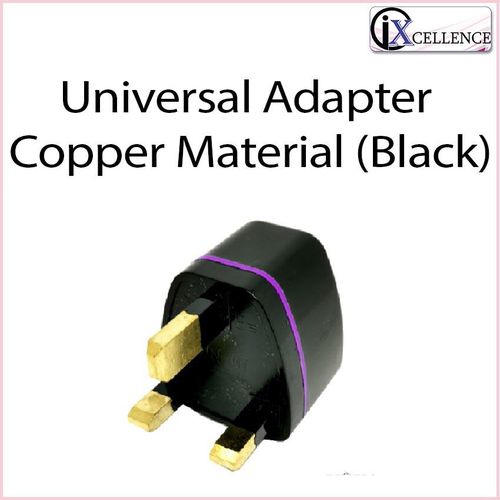 Jomz Universal Adapter Copper Material (Black)