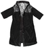 Other Fashion Black Satin Lingerie Costume Pajamas Underwear Sleepwear Robe And G-String