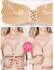 Backless And Strapless Silicone Bra Cup - Beige