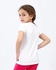 Diadora Girls Cotton Printed T-Shirt - White
