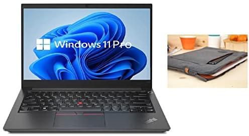 2022 Latest Lenovo ThinkPad E14 Gen 2 Laptop 14" FHD Anti Glare Display Core I5-1135G7 Upto 4.2GHz 8GB 512GB SSD Intel Iris Xe Graphics Fingerprint Eng Key WIN11 Pro Black With Golla Sleeve case
