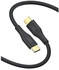 USB C to USB C Cable 6FT/60W, CableCreation Soft USB C Cable Silicone 2.0, USB to USB Type C Charger Cable Fast Charging Cord for Galaxy S22/S21, iPad Mini 6/Air 4/Pro, MacBook Pro/Air, Pixel, Black