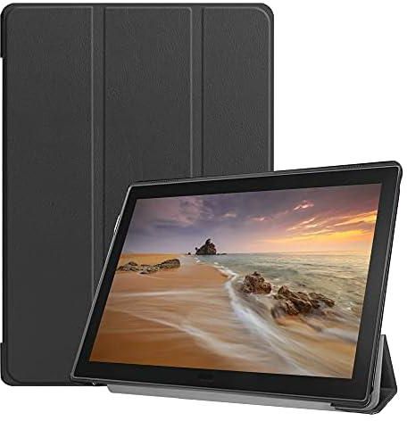 Leather Case for Lenovo Tab E10 Tb-X104x (10.1in - Black)