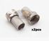 Hometech2u x2pcs Connector F Type Jointer For Cable RG6 Screw Socket