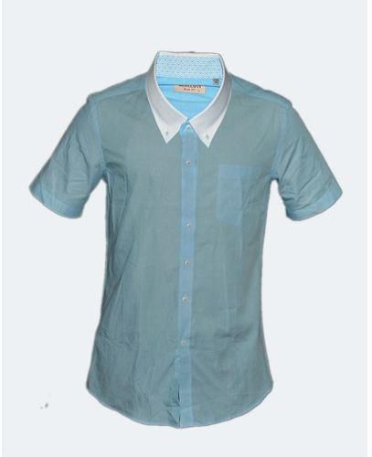 Men's Designed Short-Sleeve Fitted-Shirt-Multi-Colour