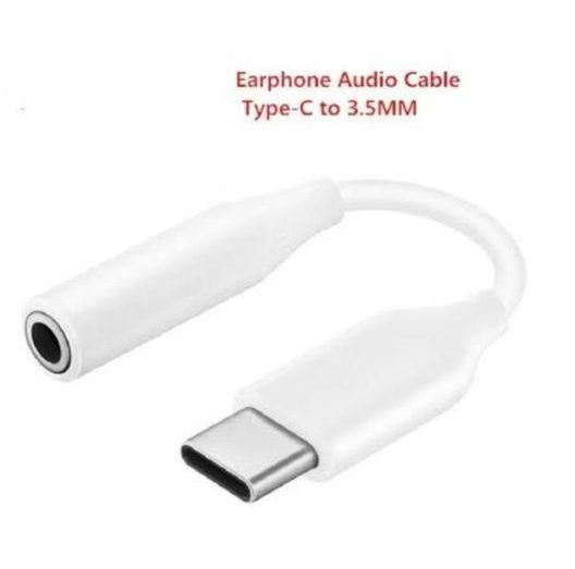 Adapter Cable From (Type-C) To (AUX) Input 3.5 Mm - White