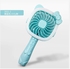 Portable Personal Handheld Fan USB Charged Battery With LED Blue Color