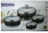 Master Chef 8 Pcs Cookware Set Stainless Cover Back