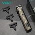 VGR حامل موبيل وتابلت خشبي هدية +ماكينة حلاقة الشعر الديجيتال الاحترافية - V-962
