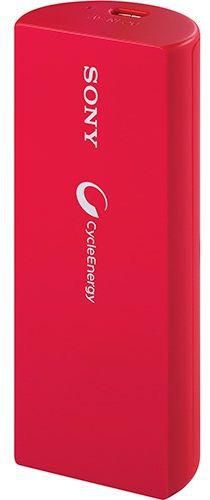 Sony Portable Charger 3,000mAh with micro-USB cable ‫(Red) - SNY-CP-V3A/RC ULA