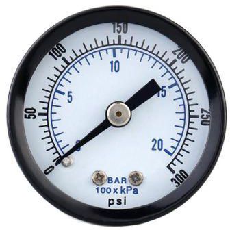 Generic 0300psi 020bar Mini Dial Air Compressor Meter Hydraulic Pressure