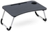 Generic-CK714 Foldable Laptop Table, Portable Standing Bed Desk Black