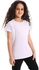 Ted Marchel Plain Girls Slip On Basic T-Shirt - Lilac
