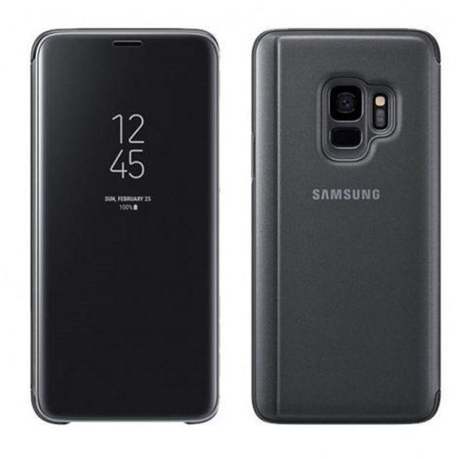 Samsung Galaxy S9 Clear View Standing Cover Case Black