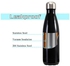 500ML Stainless Steel Vacuum Insulated Water Bottle Cola Shape Bottle Keep 12 Hours Cold & Hot Reusable Metal Leak-Proof Sports Flask 28*8*9cm