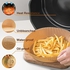 Air fryer disposable paper, non-stick air fryer liners cooking paper, baking paper for air fryer oil-proof and water-proof, food grade parchment for baking roasting microwave (6.5)