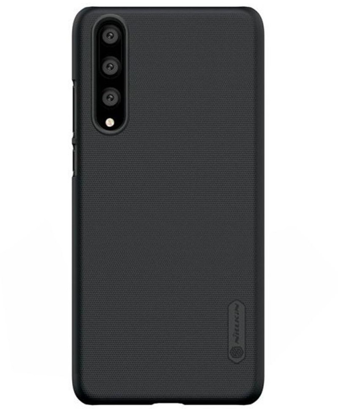 Frosted Hard Shield Case Cover With Screen Protector For Huawei P20 Pro Black
