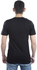 Aloha T-Shirt For Men , Size  M - Black - AS9125