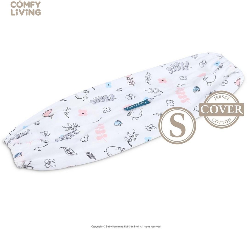 Comfy Living Baby Bolster Cover (S) 10x40cm (Pink Bird)