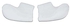 جوارب للكعب من الجل المرطب من قطعتين أبيض