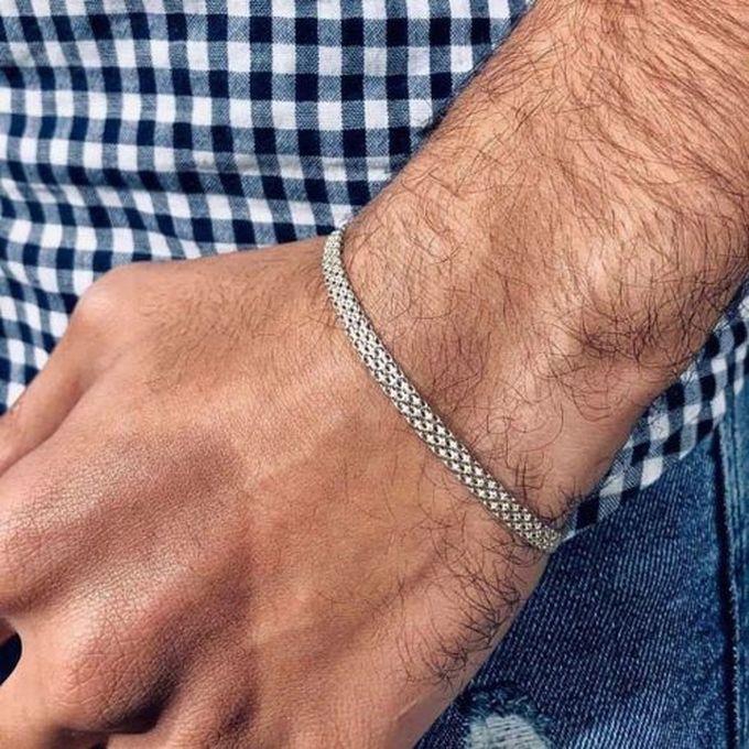 925 Sterling Silver - Men Classic Chain Bracelet