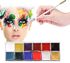 Morelian 12 Colors Solid Oily Face Paint Pigment Greasepaint Kit with 6pcs Paintbrush Brushes Safe Body & Face Paint Facepaints Bodypaint for Artist Students Drawing Painting Art Supplies