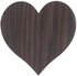 احصل على ساعة حائط خشبية شكل قلب - بني مع أفضل العروض | رنين.كوم